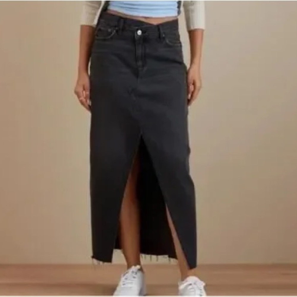 American Eagle 90's Denim Maxi Skirt : 8